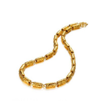 Collar fornido de oro, collar indio 18k joyas de oro